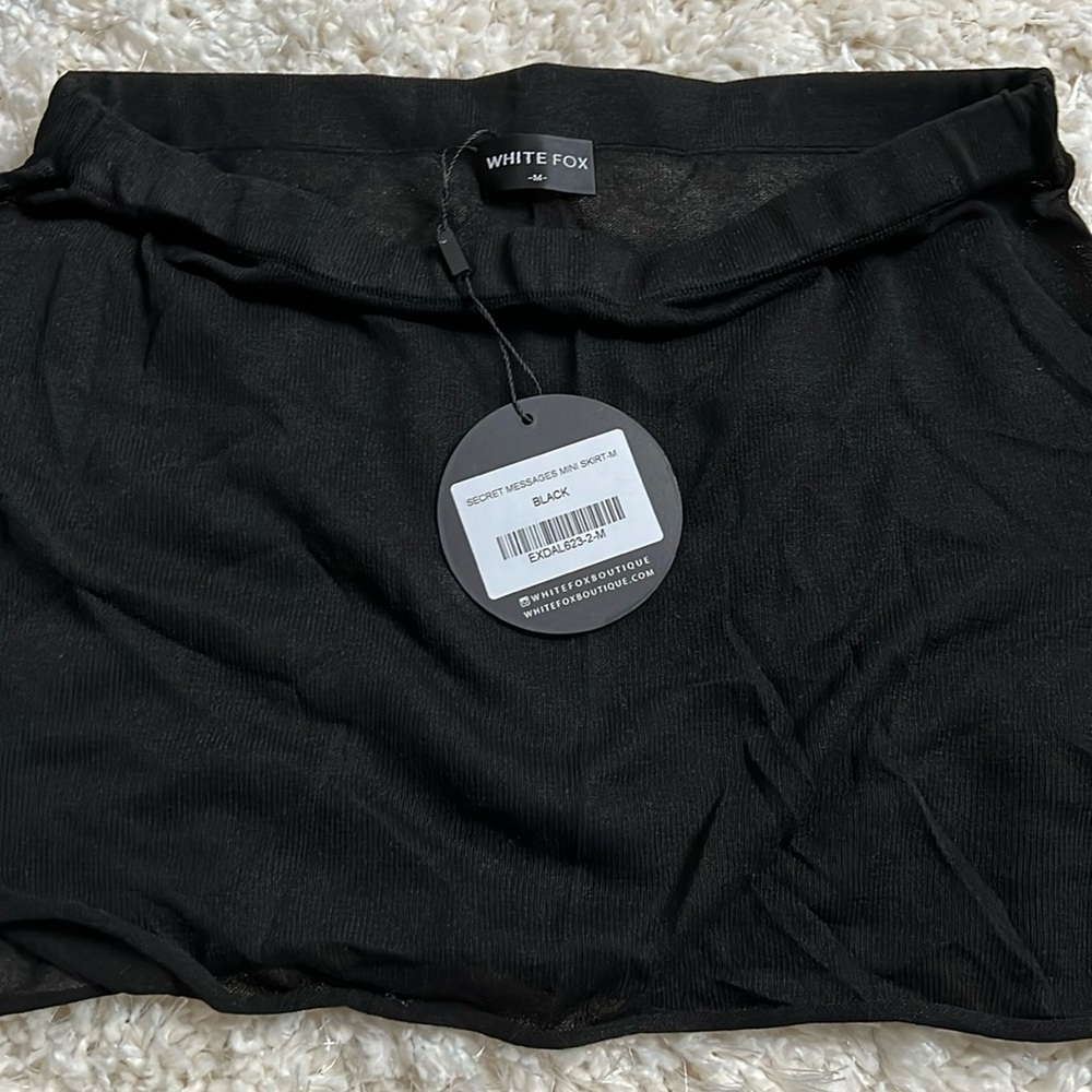 Black White fox skirt